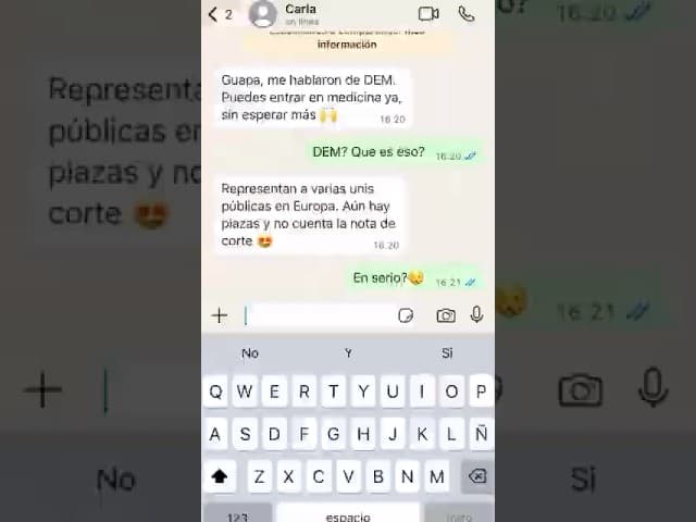 —Oye, ¿sabías que puedes estudiar Medicina en Europa? 😱