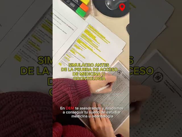 📚✨Preparación real con DEM para las pruebas de acceso a Medicina y Odontología