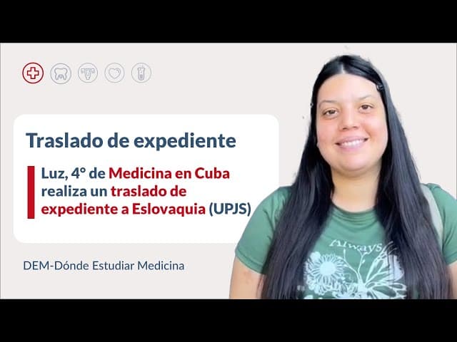 Luz completó hasta el 4º año de Medicina en Cuba y ahora ha transferido su expediente a Eslovaquia.