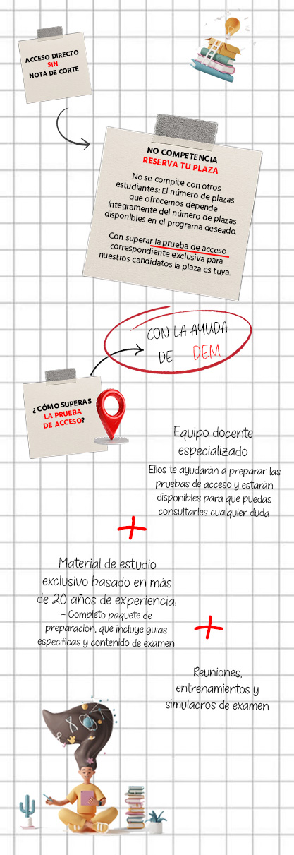 la pruebas de accceso te lo ponemos fácil  Oportunidades académicas a tu alcance, sin notas de corte ni periodos de espera